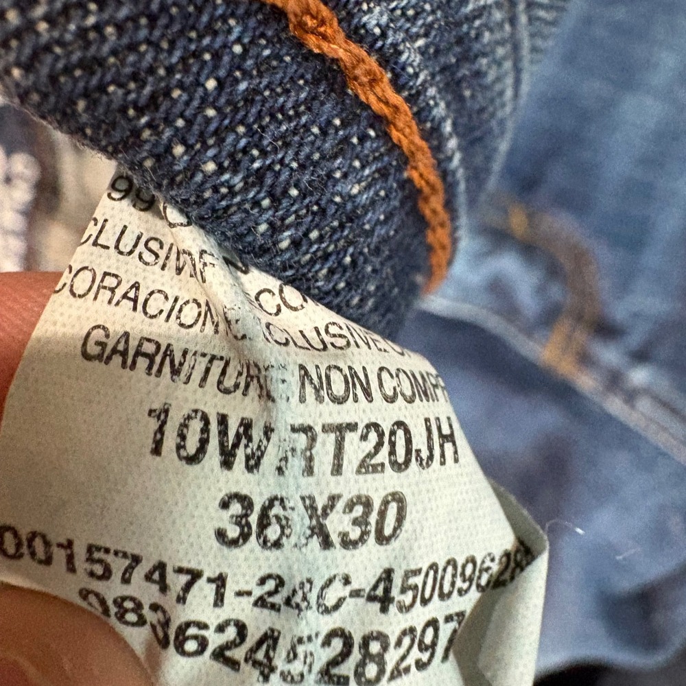 Wrangler Retro Relaxed Boot Jeans Mens 36x30 Blue Denim 10WRT20JH Medium Wash - Picture 4 of 7